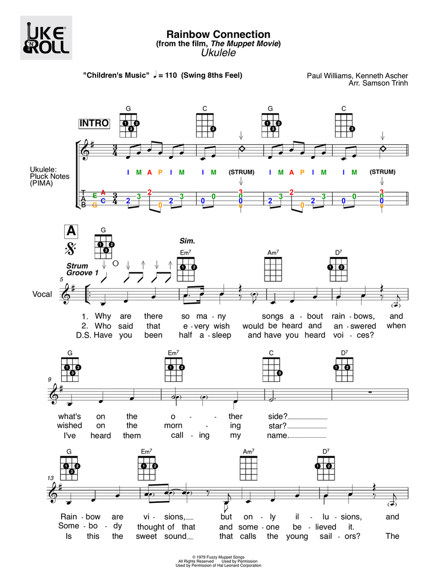 The Rainbow Connection Voice scores gallery preview page 1