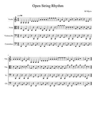 Open String Rhythm Full Score