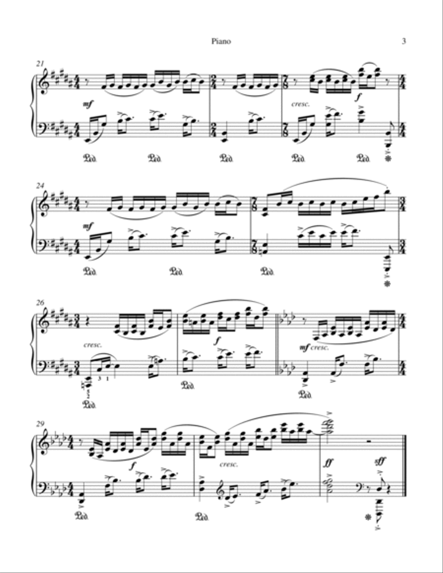 Flowers of the Soul (Piano) Piano Solo scores gallery preview page 3