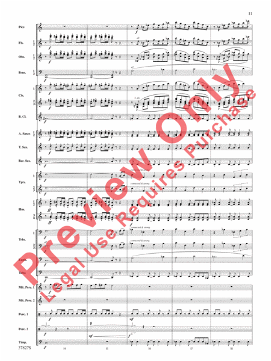 The Winged Stallion Concert Band scores gallery preview page 12
