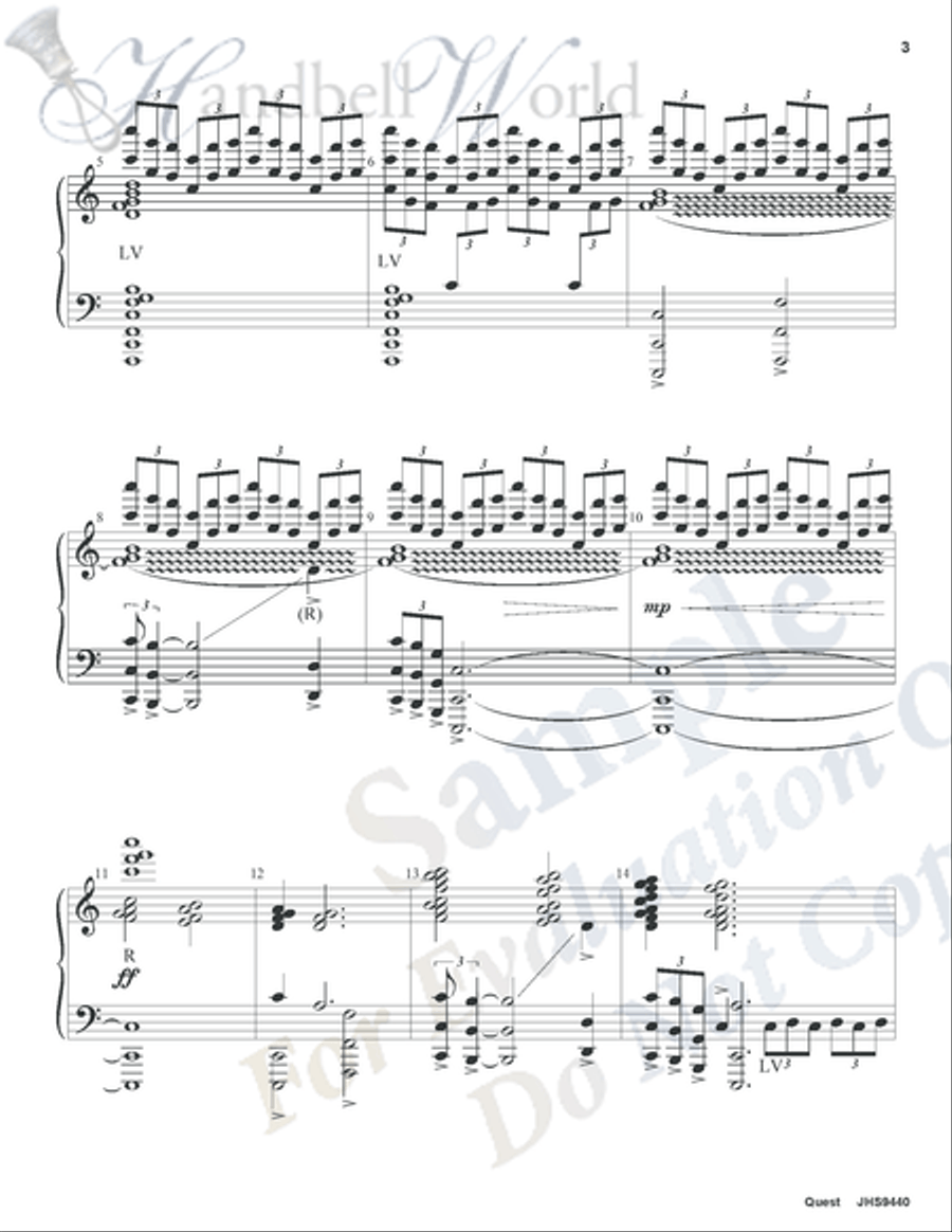 Quest Quest Handbell Choir scores gallery preview page 6