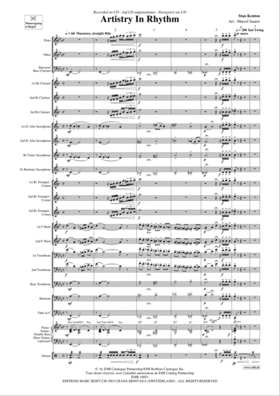 Artistry In Rhythm Artistry In Rhythm Concert Band scores gallery preview page 4