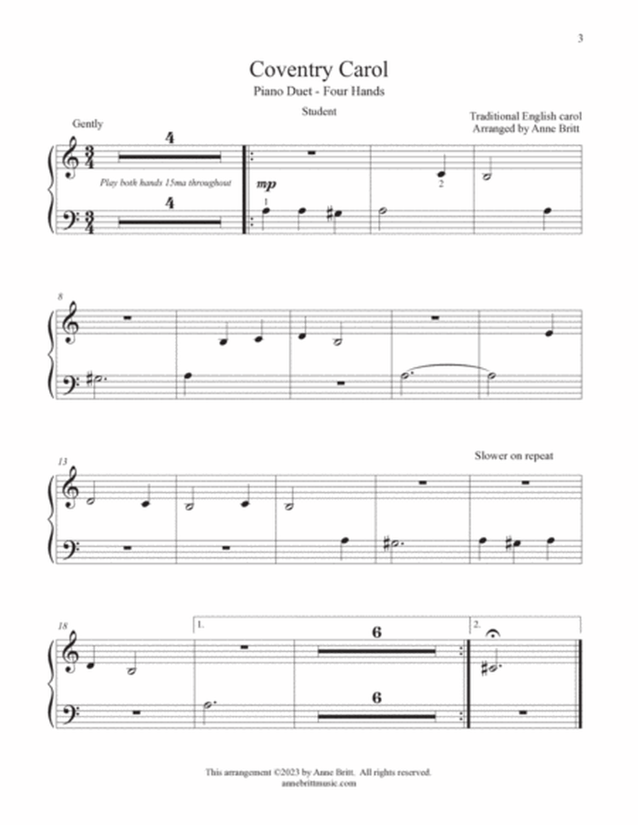Duets for Students: The Christmas Collection (elementary student book) image number null