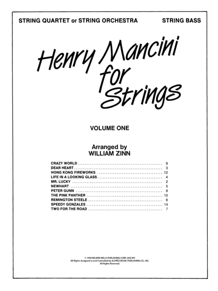 Henry Mancini for Strings