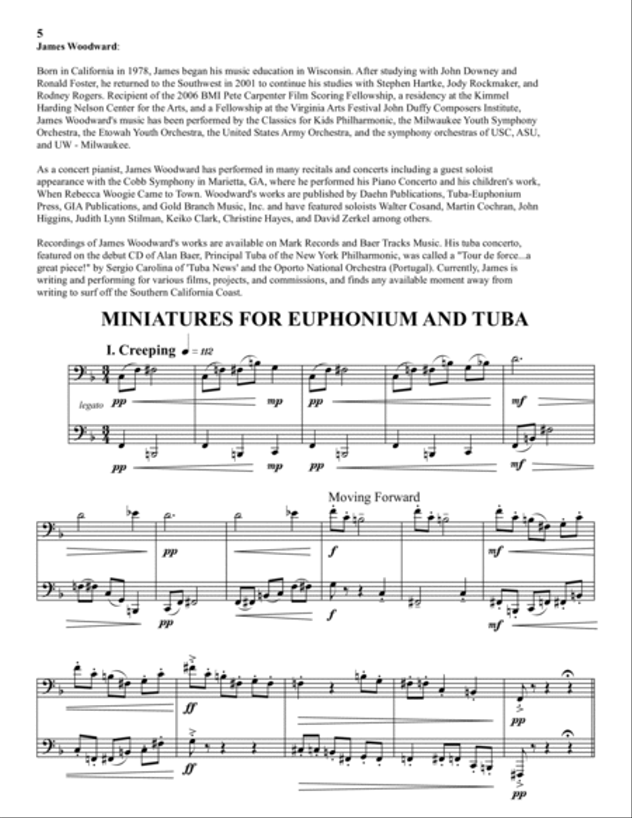 Duets for Euphonium and Tuba Brass Duet scores gallery preview page 5