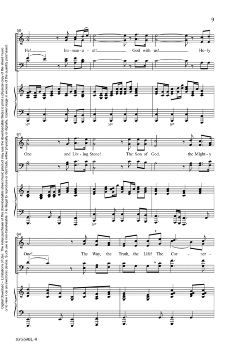 I Am He! 4-Part scores gallery preview page 9