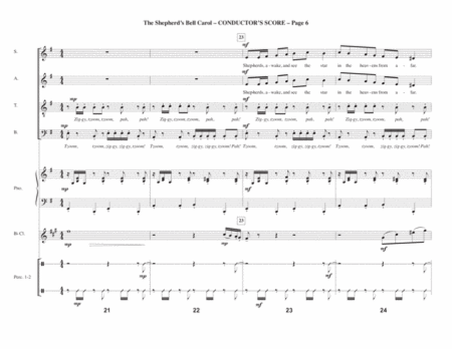 The Shepherd's Bell Carol - Full Score