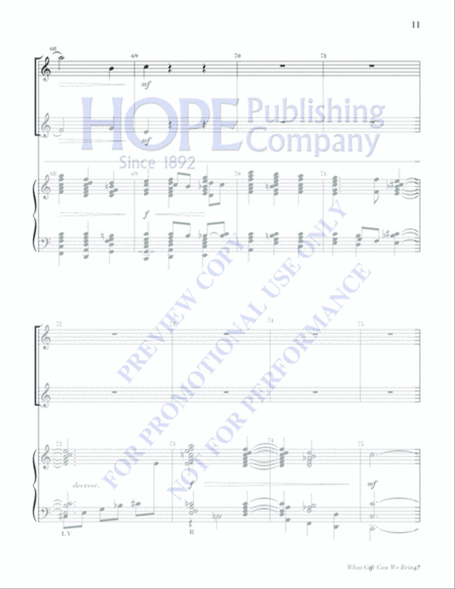 What Gift Can We Bring What Gift Can We Bring Piano scores gallery preview page 11