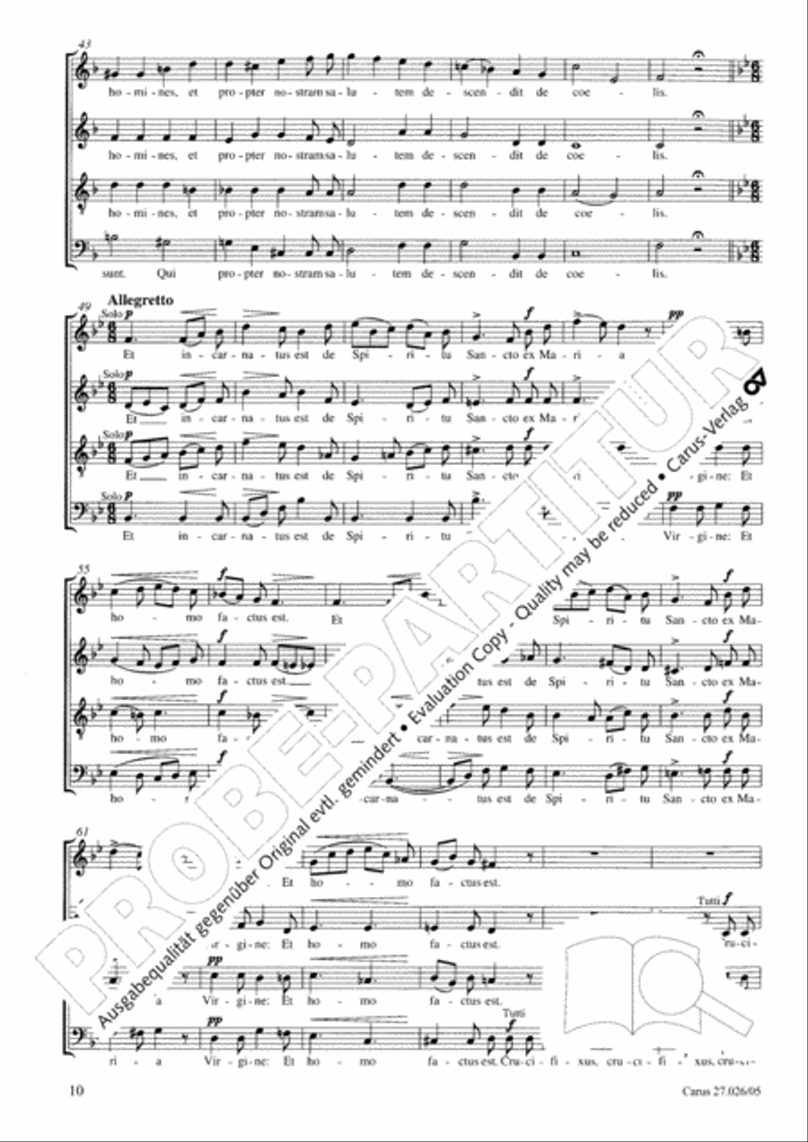 Mass in A minor Mass in A minor 4-Part scores gallery preview page 11