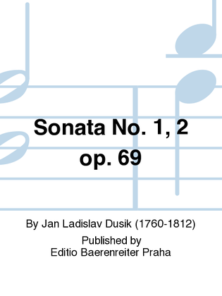 Book cover for Sonate no. 1, 2, op. 69