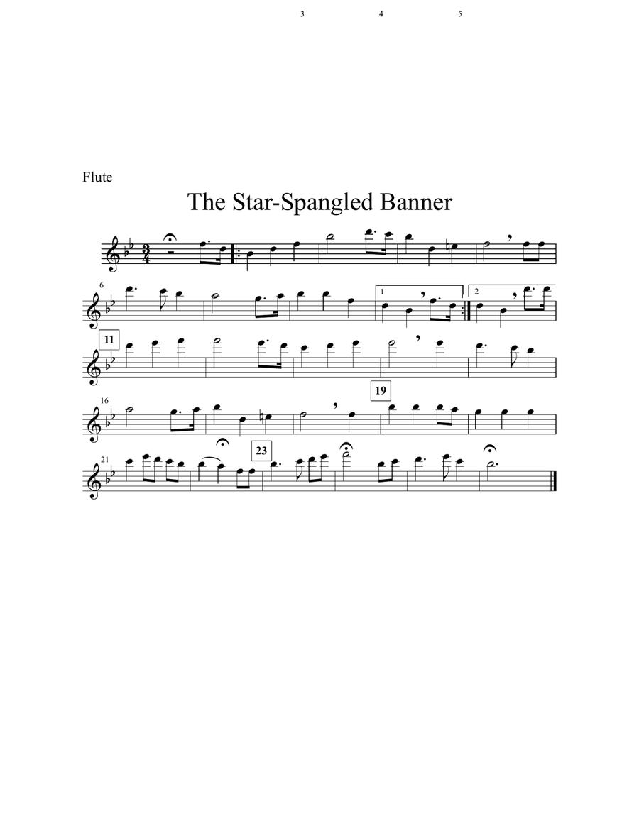 THE STAR-SPANGLED BANNER (USA National Anthem) - for pep band, basketball band, jazz combo, small j Concert Band scores gallery preview page 3