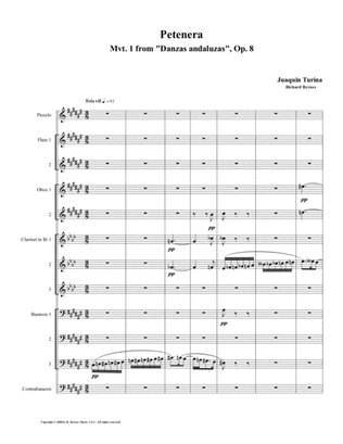 Petenera (Mvt. 1 from Danzas andaluzas, Op. 8) by Juaquín Turina (Woodwind Choir)