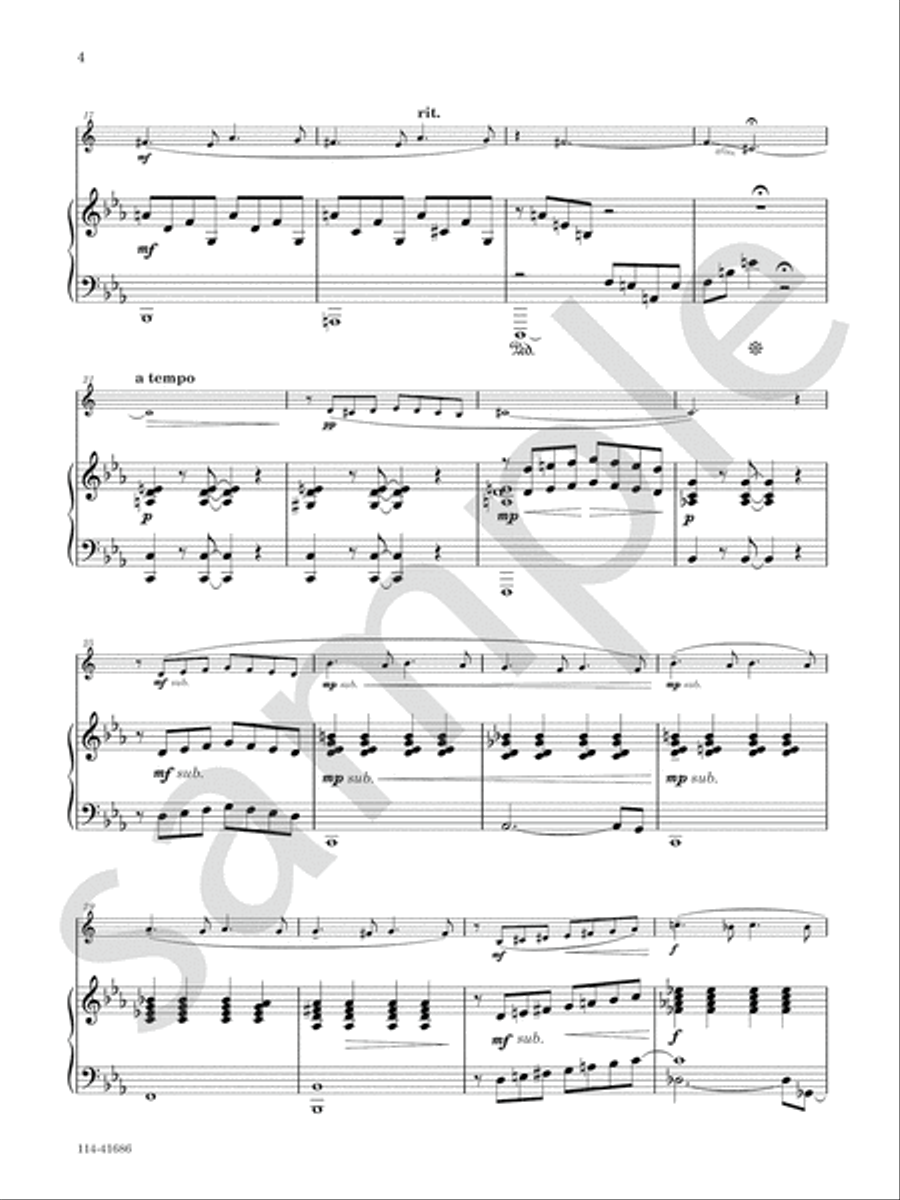 Nightsong Chamber Music scores gallery preview page 4