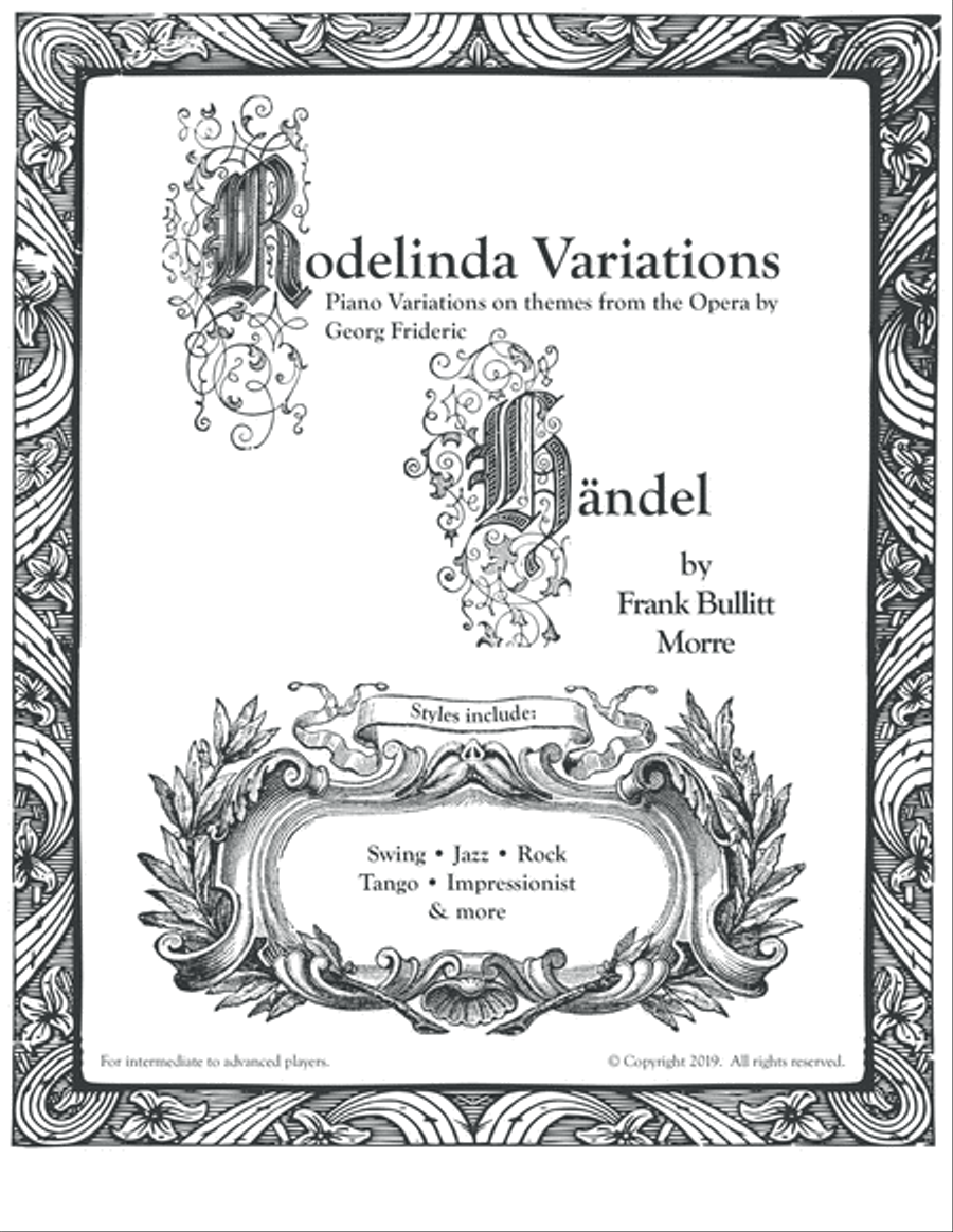 Rodelinda Variations: Piano variations on themes from the Opera by GF Handel Piano Solo scores gallery preview page 1