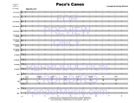 Paco's Canon (Full Score)