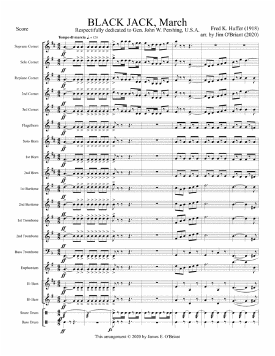 Black Jack, March Black Jack, March Brass Ensemble scores gallery preview page 3
