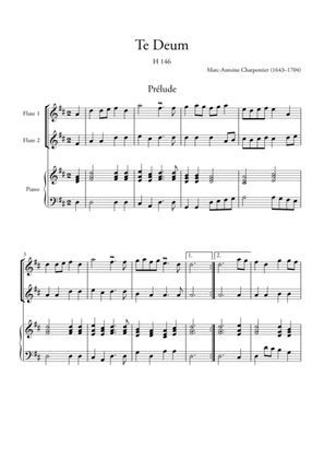 Te Deum Prelude (for 2 Flutes and Piano)