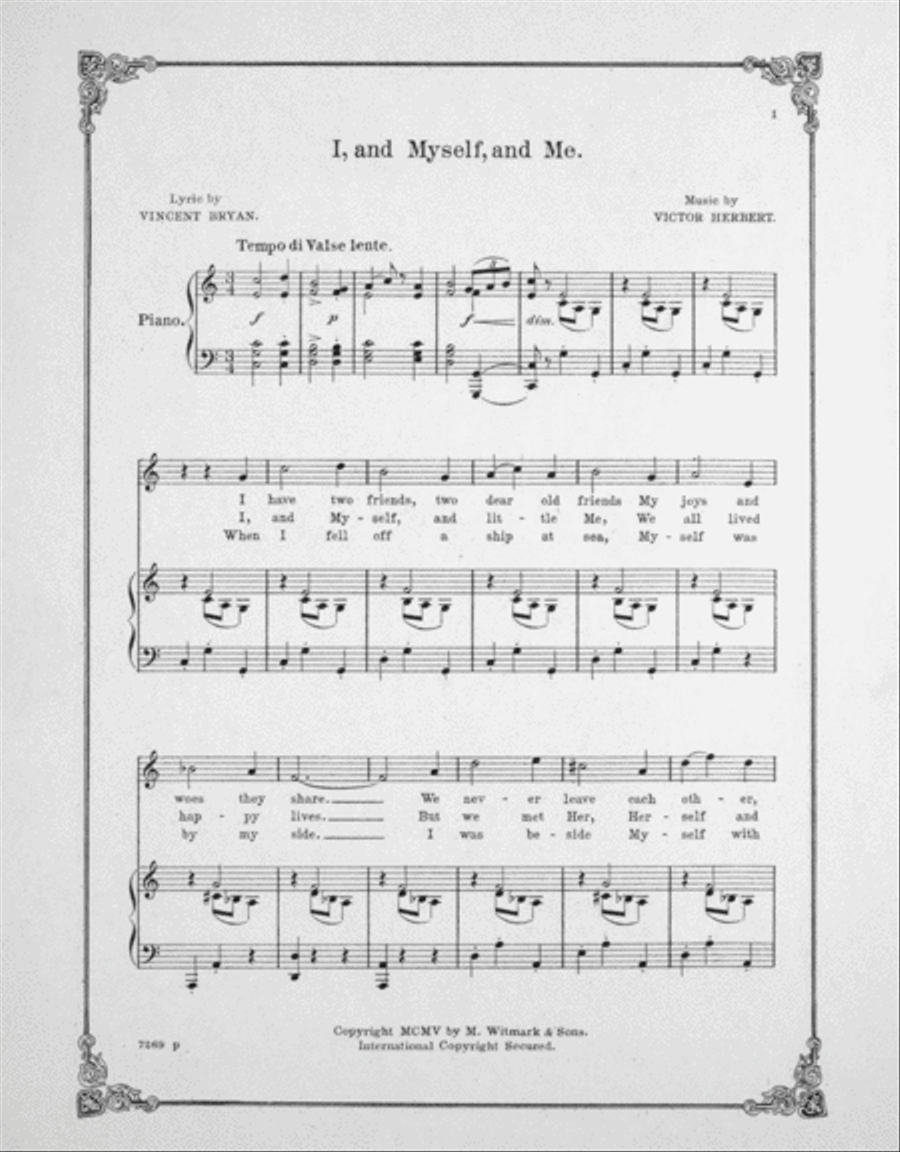 I and Myself and Me Voice scores gallery preview page 2