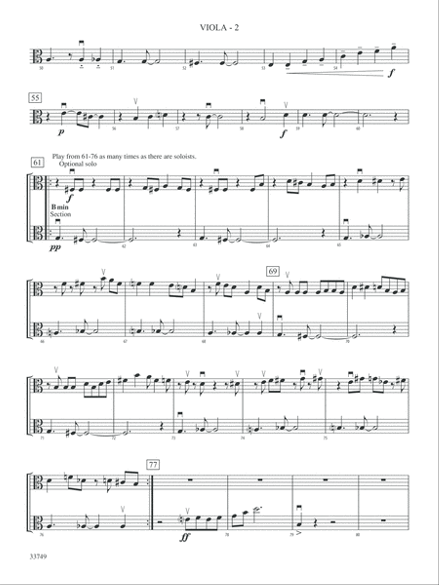 Molecules and Stars: Viola String Orchestra scores gallery preview page 2