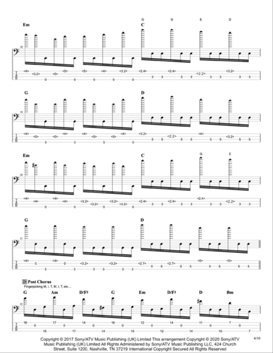 Perfect Perfect Bass Guitar scores gallery preview page 4