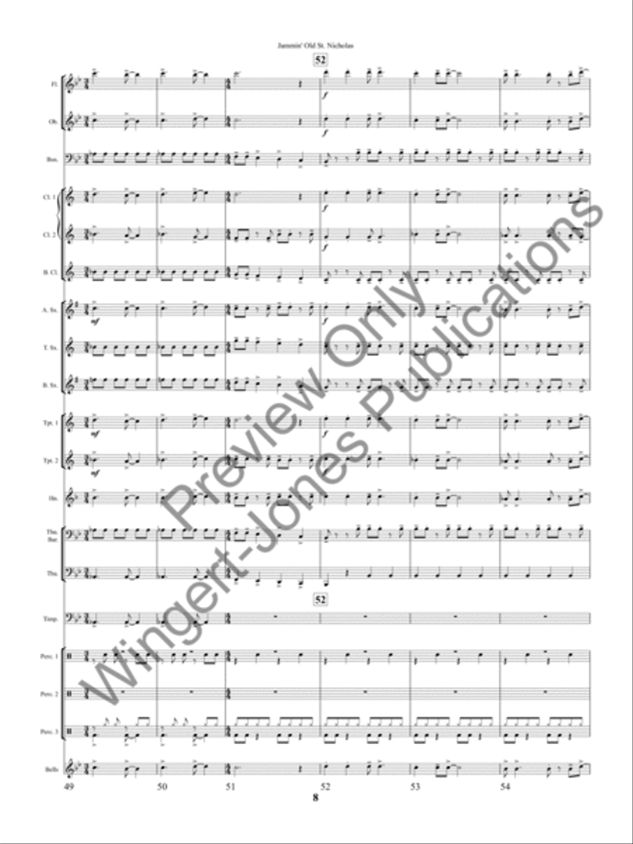 Jammin' Old St. Nicholas Concert Band scores gallery preview page 11