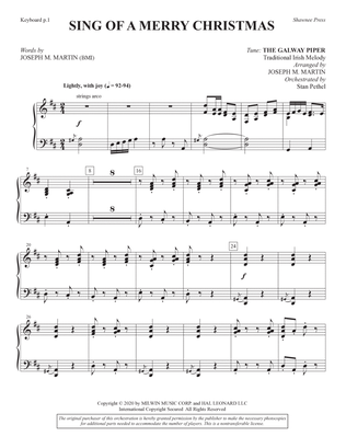 Sing of a Merry Christmas (Chamber Orchestra) - Keyboard