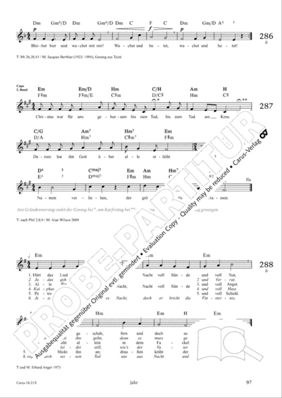 Gitarrenbuch zum Gotteslob Guitar scores gallery preview page 93