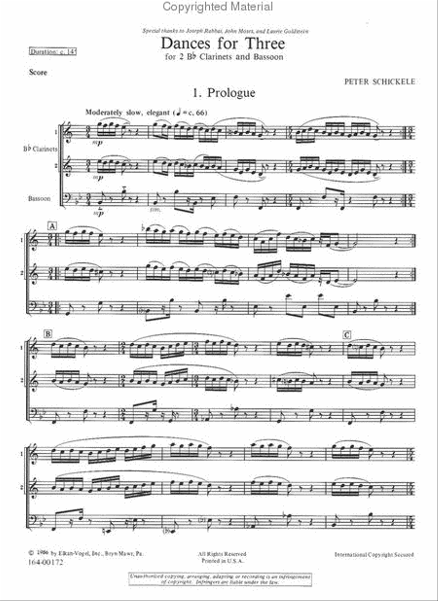 Dances For Three Dances For Three Chamber Music scores gallery preview page 2