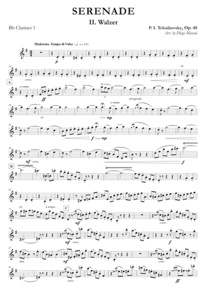"Walzer" from Serenade Op. 48 for Clarinet Quartet