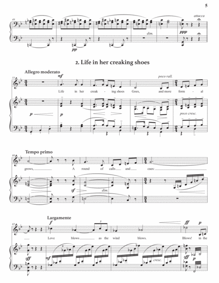 BUTTERWORTH: Love blows as the wind blows (cycle transposed down one whole step)