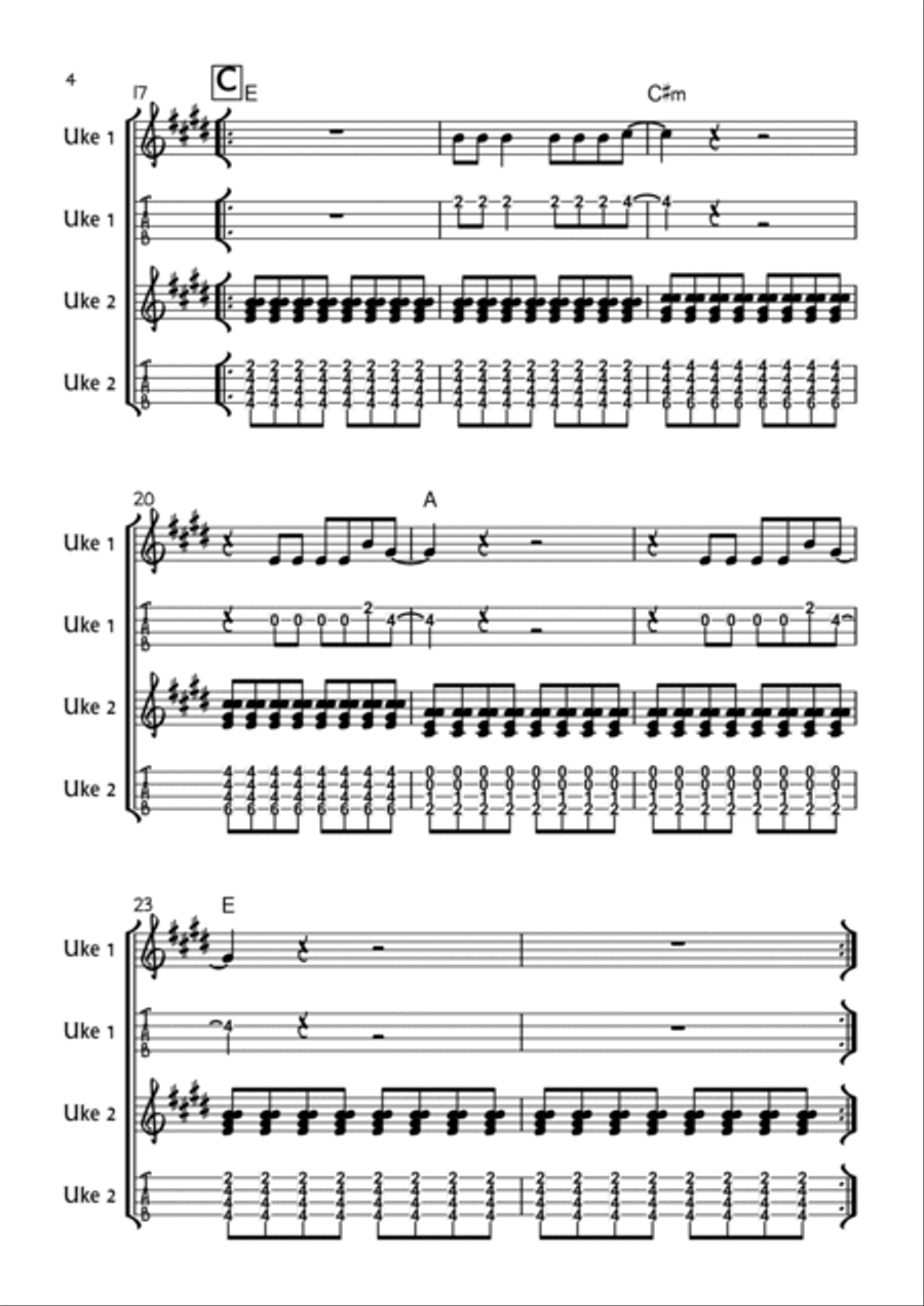 Dakota Ukulele scores gallery preview page 4
