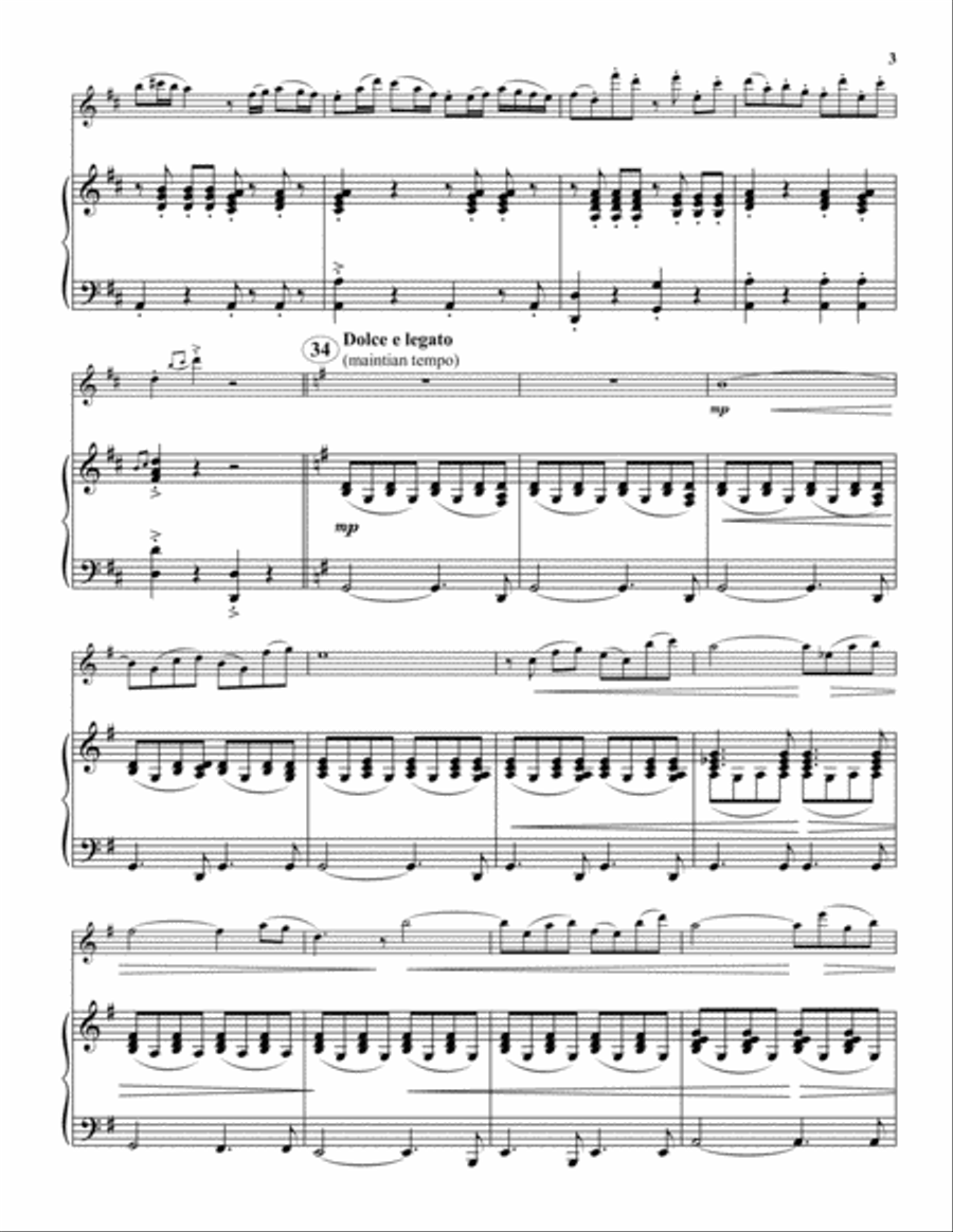 Sonata Flute Solo scores gallery preview page 4