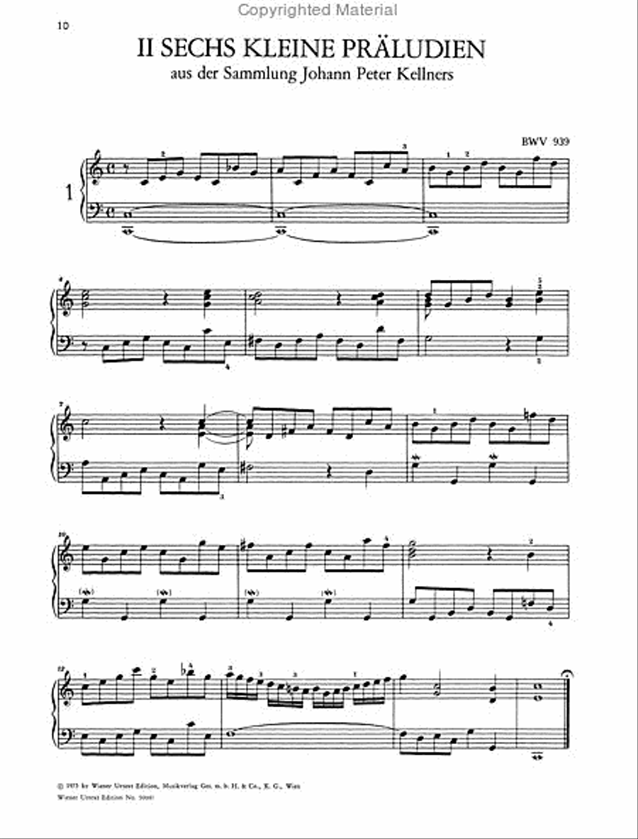 Small Preludes and Fughettas Chamber Music scores gallery preview page 3