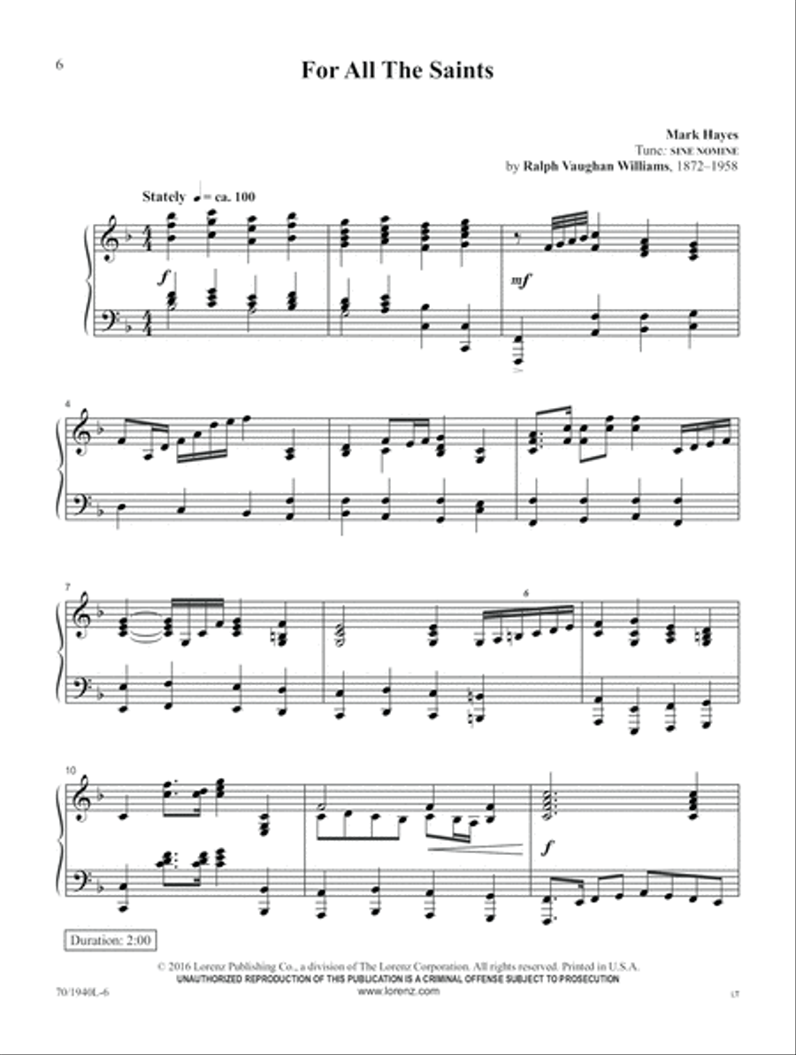 Mark Hayes Miniatures (Digital Delivery) Piano Solo scores gallery preview page 6