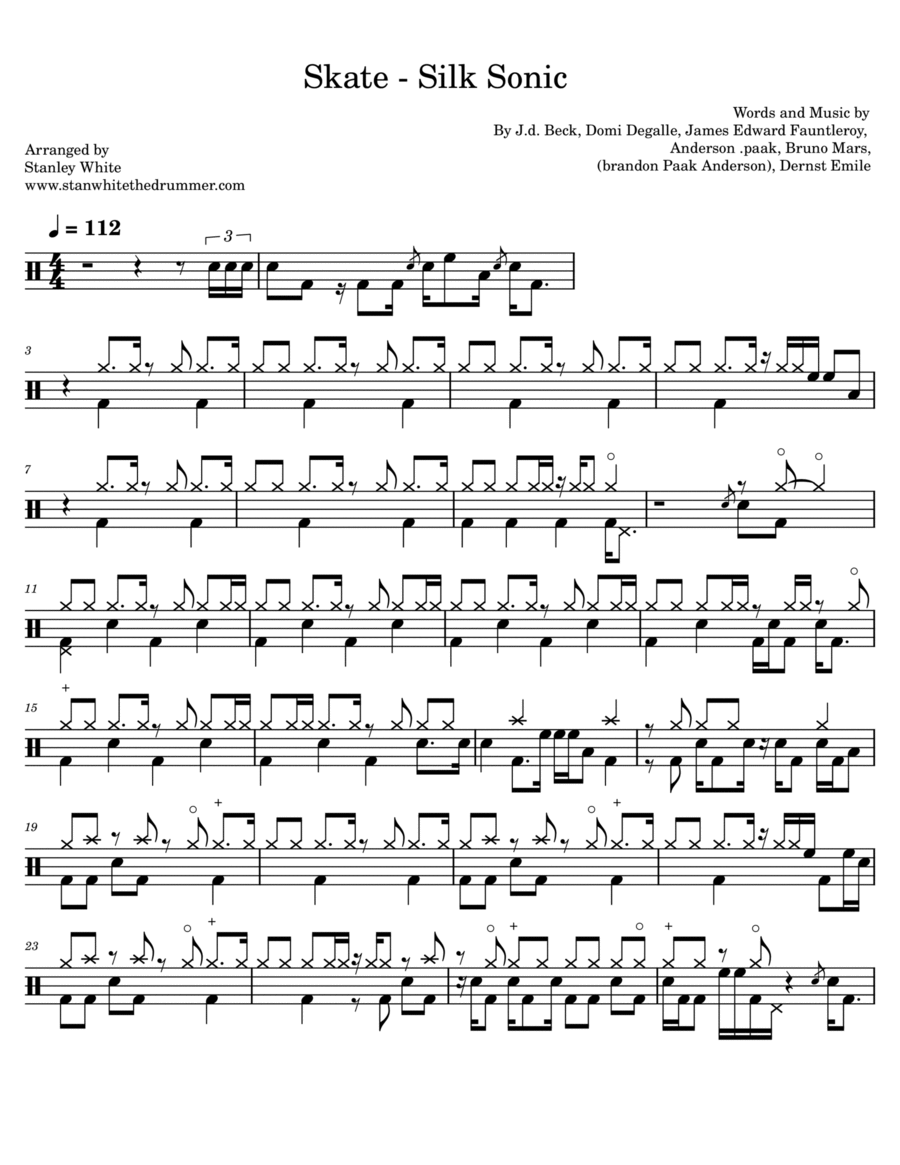 Skate Drum Set scores gallery preview page 1
