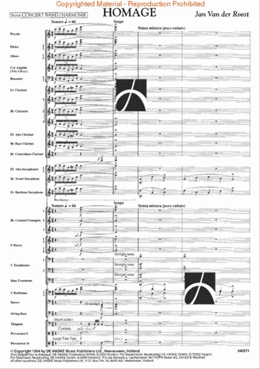 Homage Concert Band scores gallery preview page 2