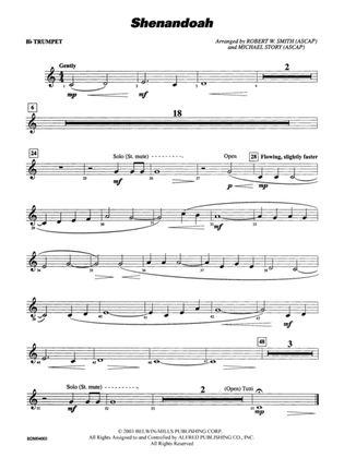 Shenandoah: 1st B-flat Trumpet
