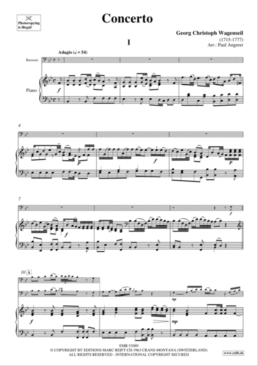 Concerto Bassoon Solo scores gallery preview page 4