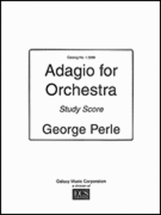 Book cover for Adagio For Orchestra (study Score)