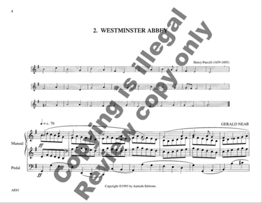 Choraleworks I Ten Chorale Preludes for Organ Organ Solo scores gallery preview page 5