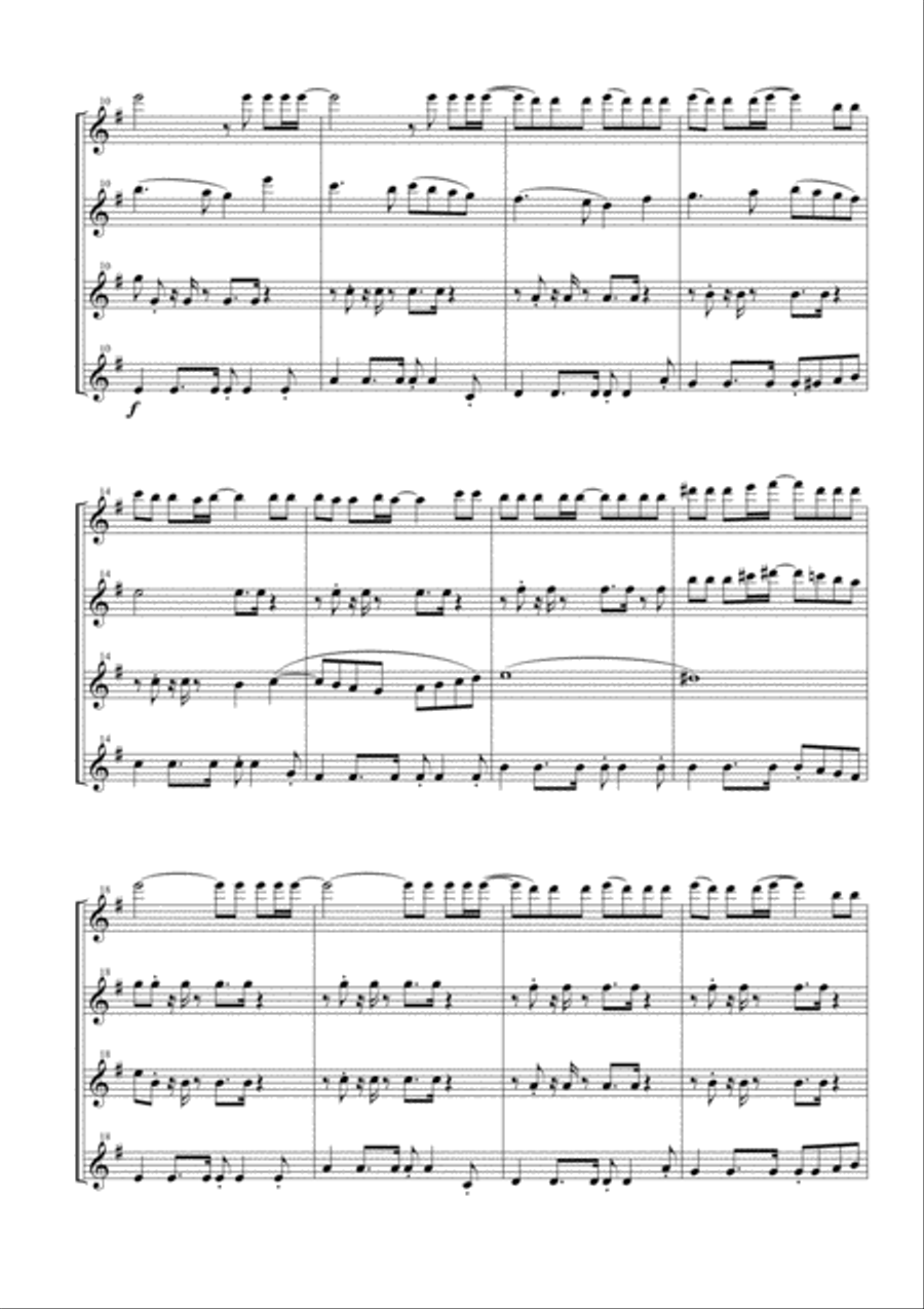 I Will Survive Woodwind Quartet scores gallery preview page 2