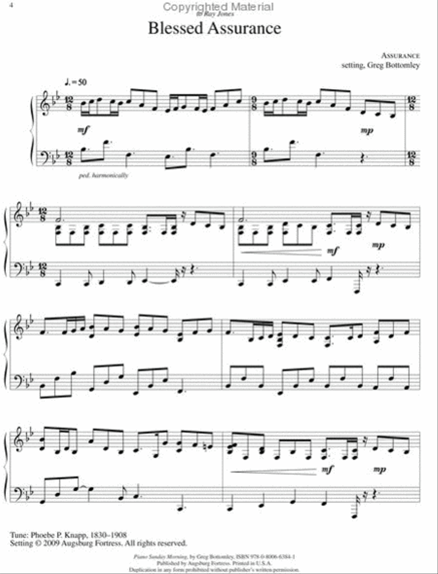 Piano Sunday Morning Piano Sunday Morning Piano Solo scores gallery preview page 2