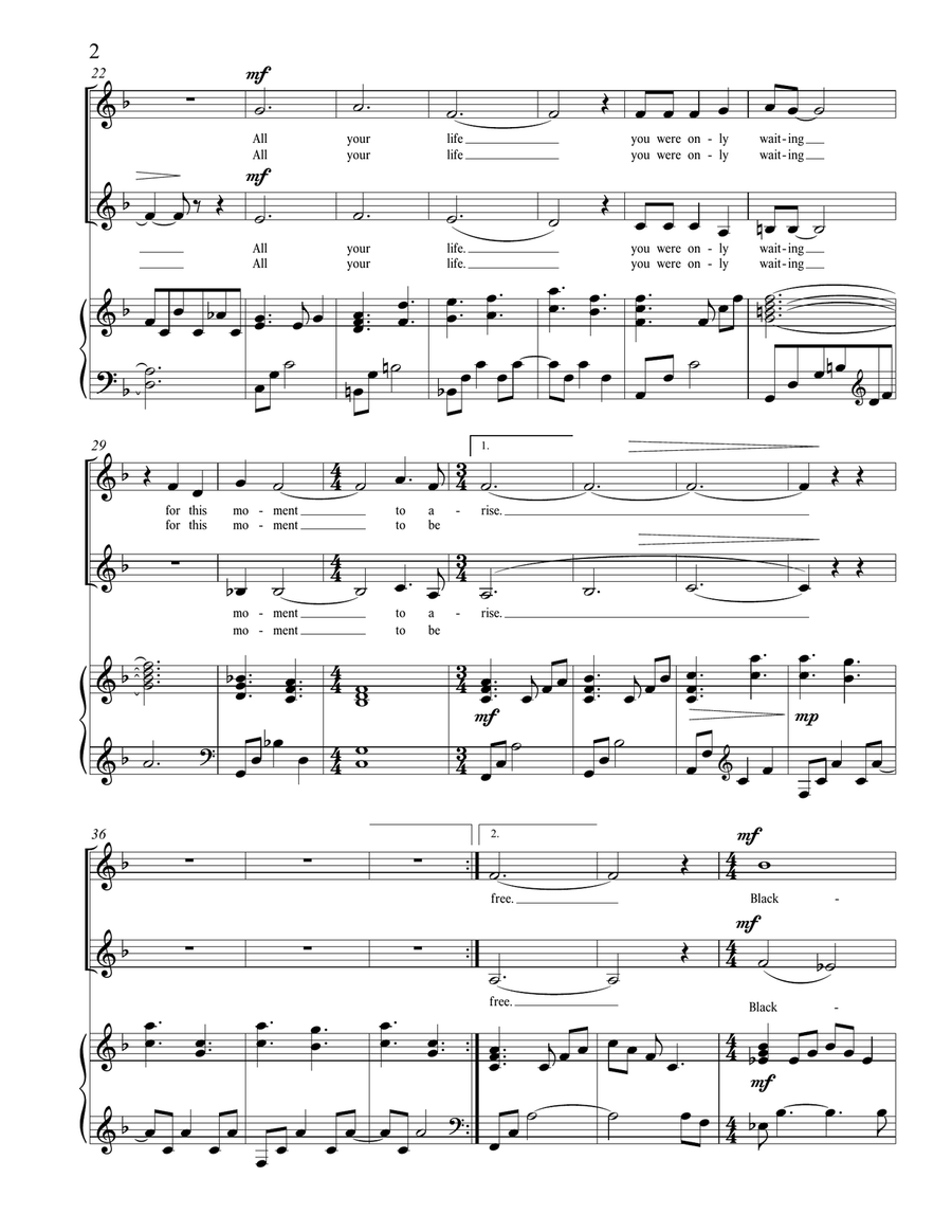 Blackbird 2-Part scores gallery preview page 2