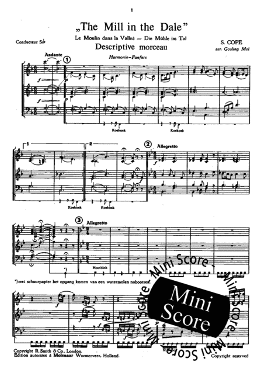 The Mill in the Dale The Mill in the Dale Concert Band scores gallery preview page 3