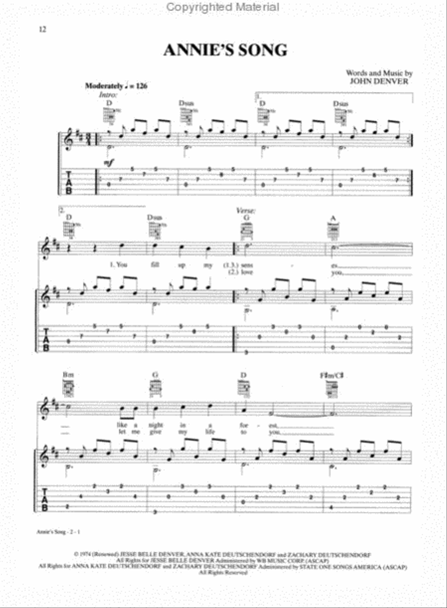 The Big Easy Book of Acoustic Guitar Acoustic Guitar scores gallery preview page 3