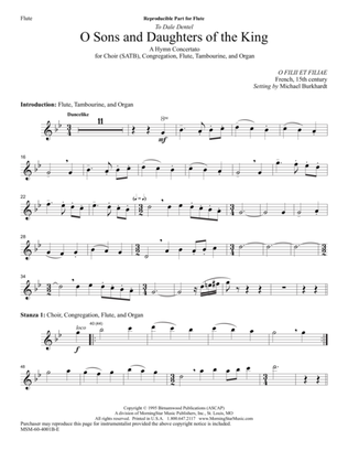 O Sons and Daughters of the King (Downloadable Flute/Tambourine Parts)