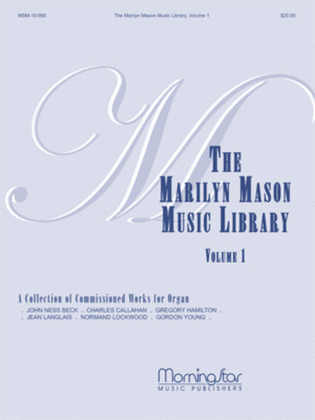 Book cover for Marilyn Mason Music Library, Volume 1