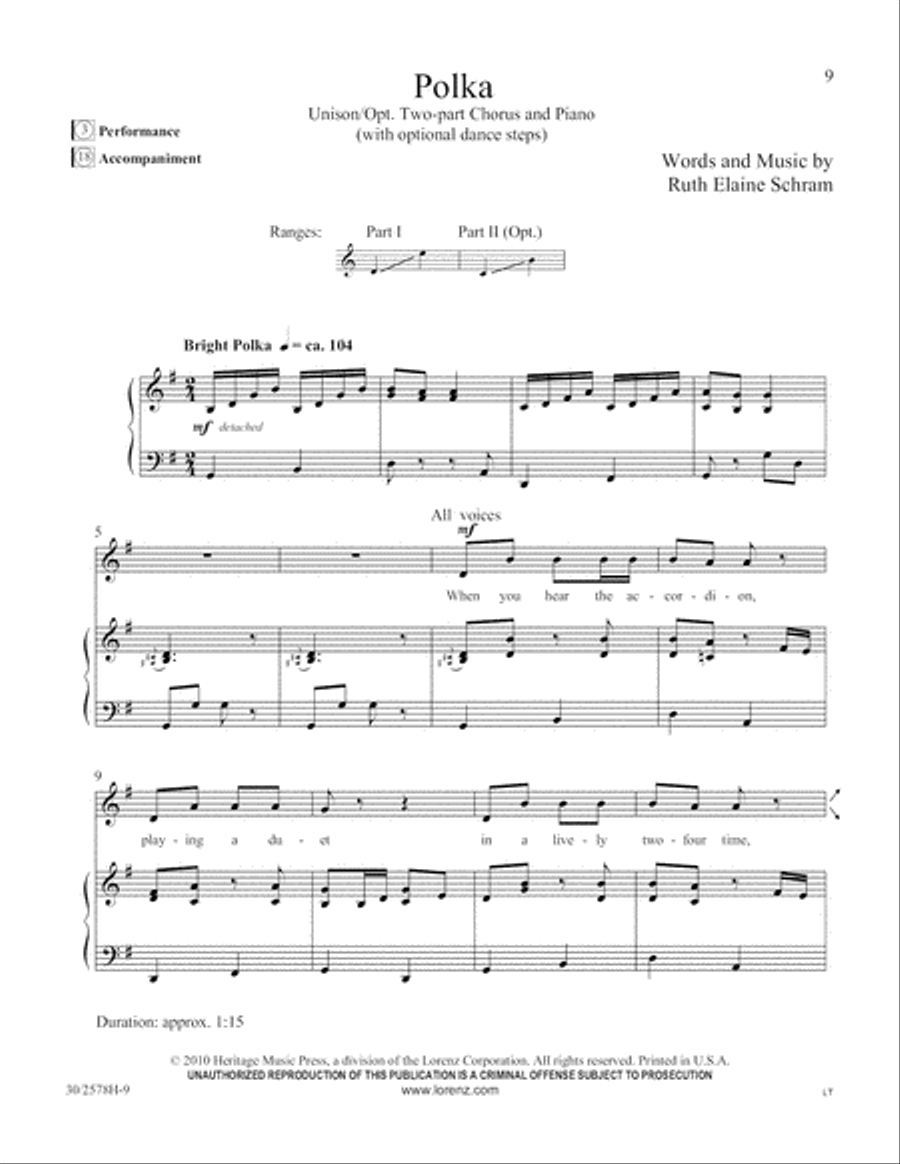 The World of Rhythm Unison Choir scores gallery preview page 10