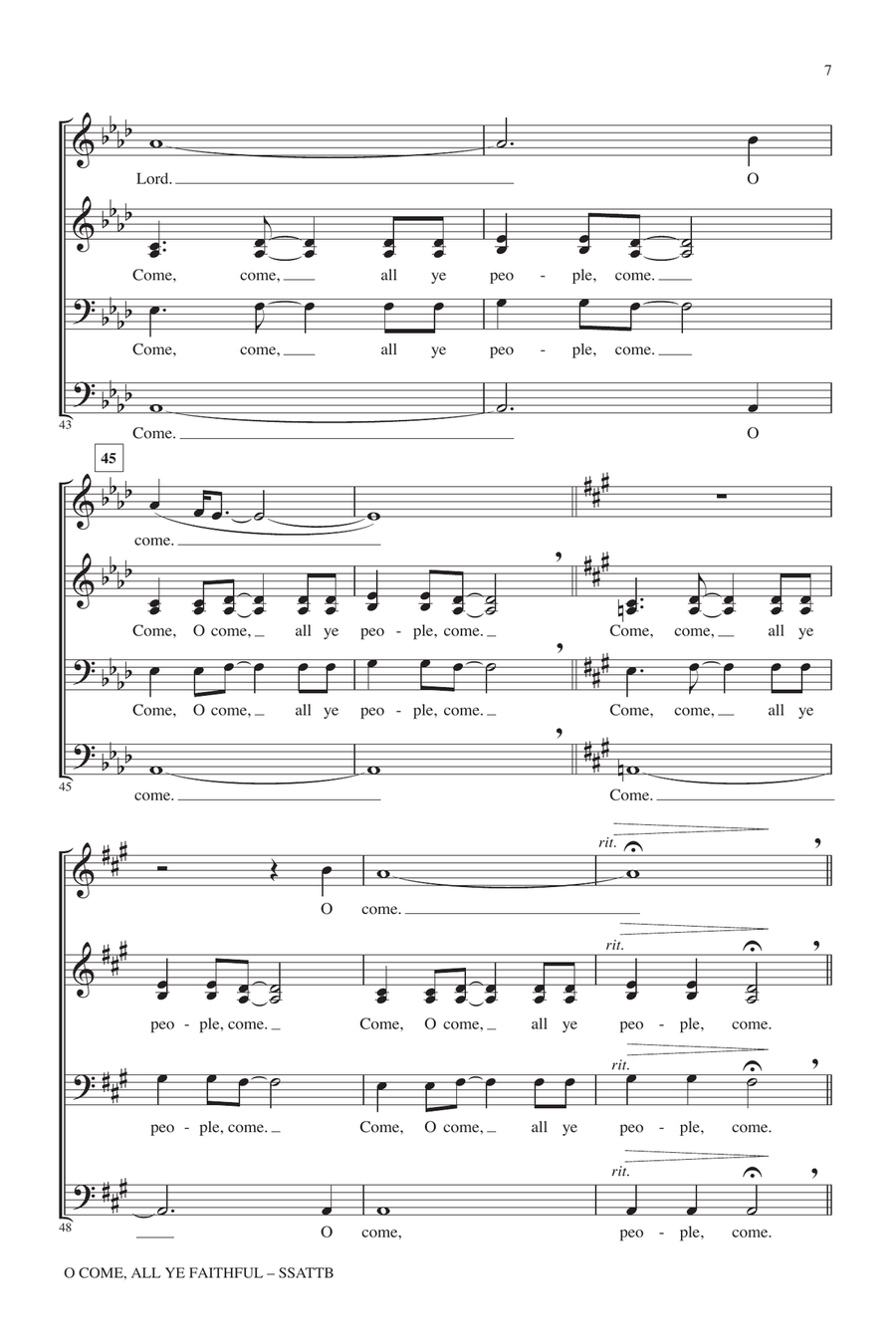 O Come, All Ye Faithful O Come, All Ye Faithful 4-Part scores gallery preview page 6