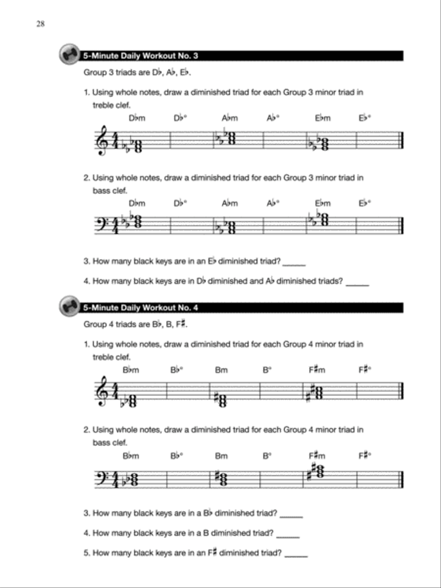Theory for Busy Teens Piano Method scores gallery preview page 5